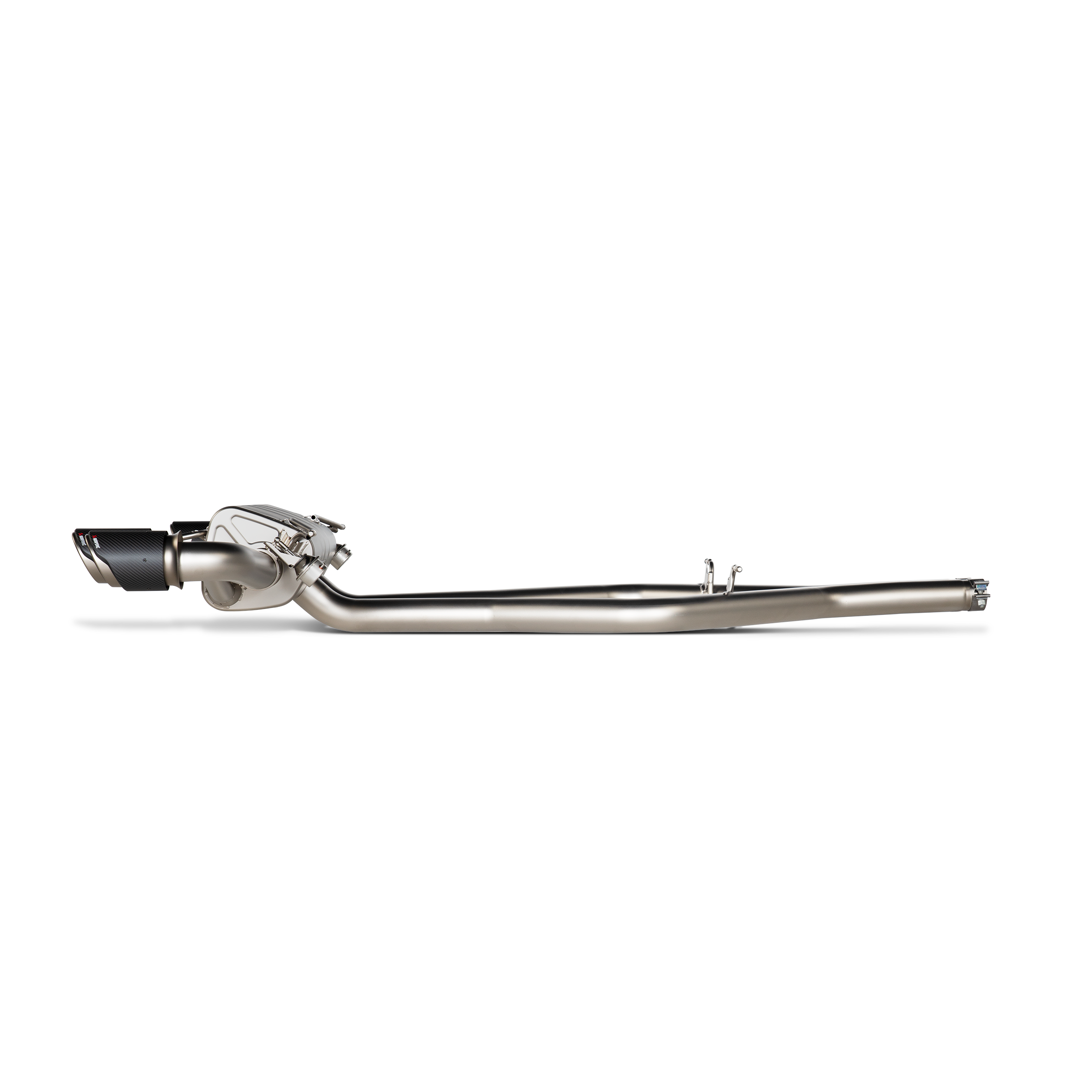 Akrapovič Slip-On Line Exhaust (Titanium) w/Carbon Tips - 2017+ Alfa Romeo Stelvio Quadrifoglio