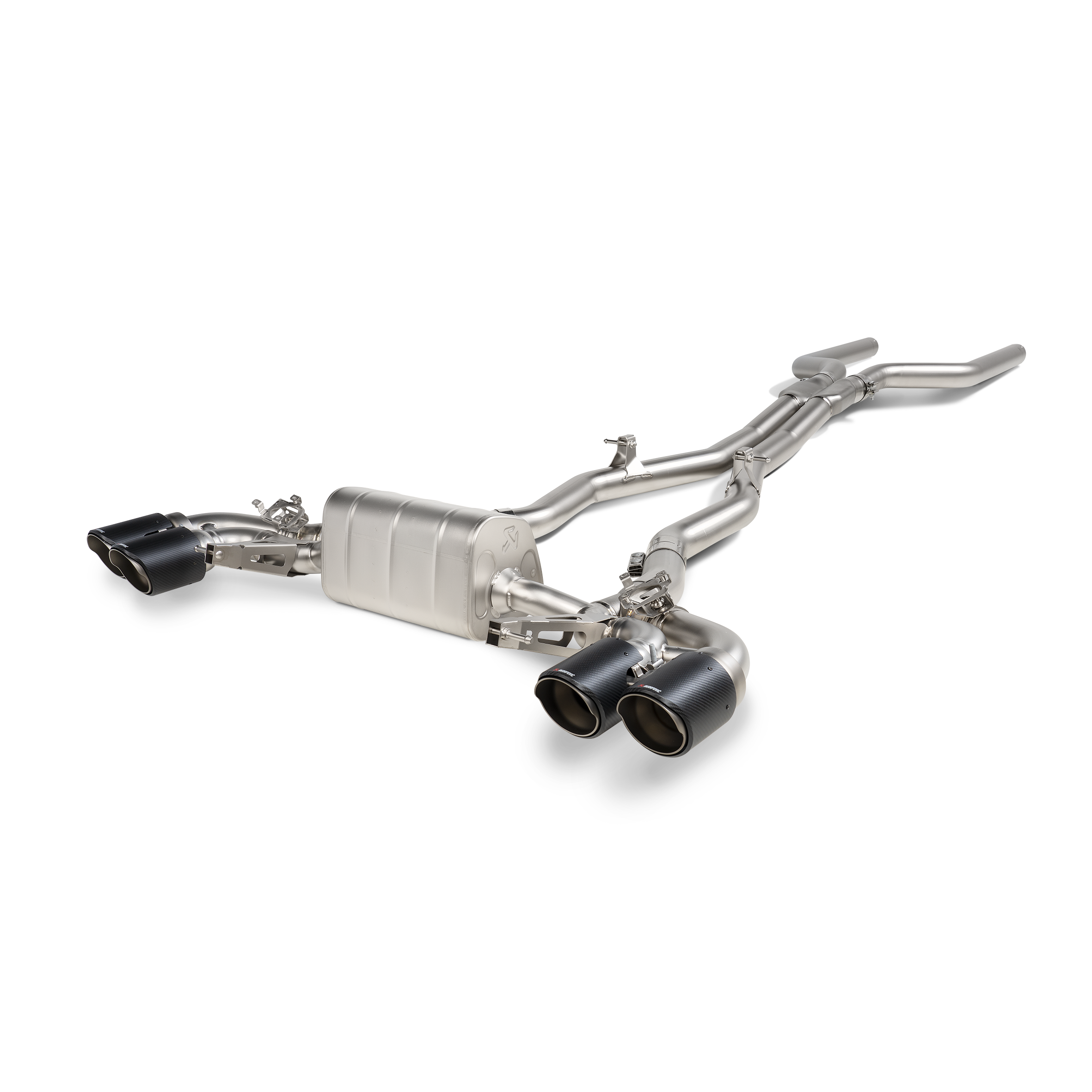 Akrapovič Evolution Line Catback Exhaust (Titanium) w/Carbon Tips - 2020+ BMW M8/M8 Competition (F91/F92)