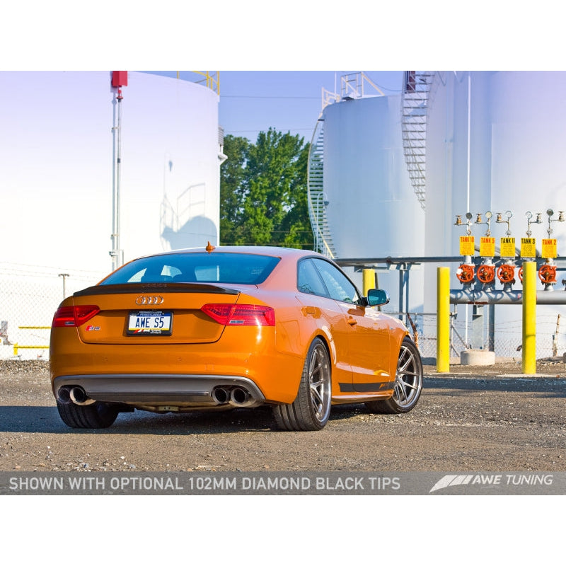 AWE Tuning Audi B8.5 S5 3.0T Touring Edition Exhaust System - Diamond Black Tips (102mm)