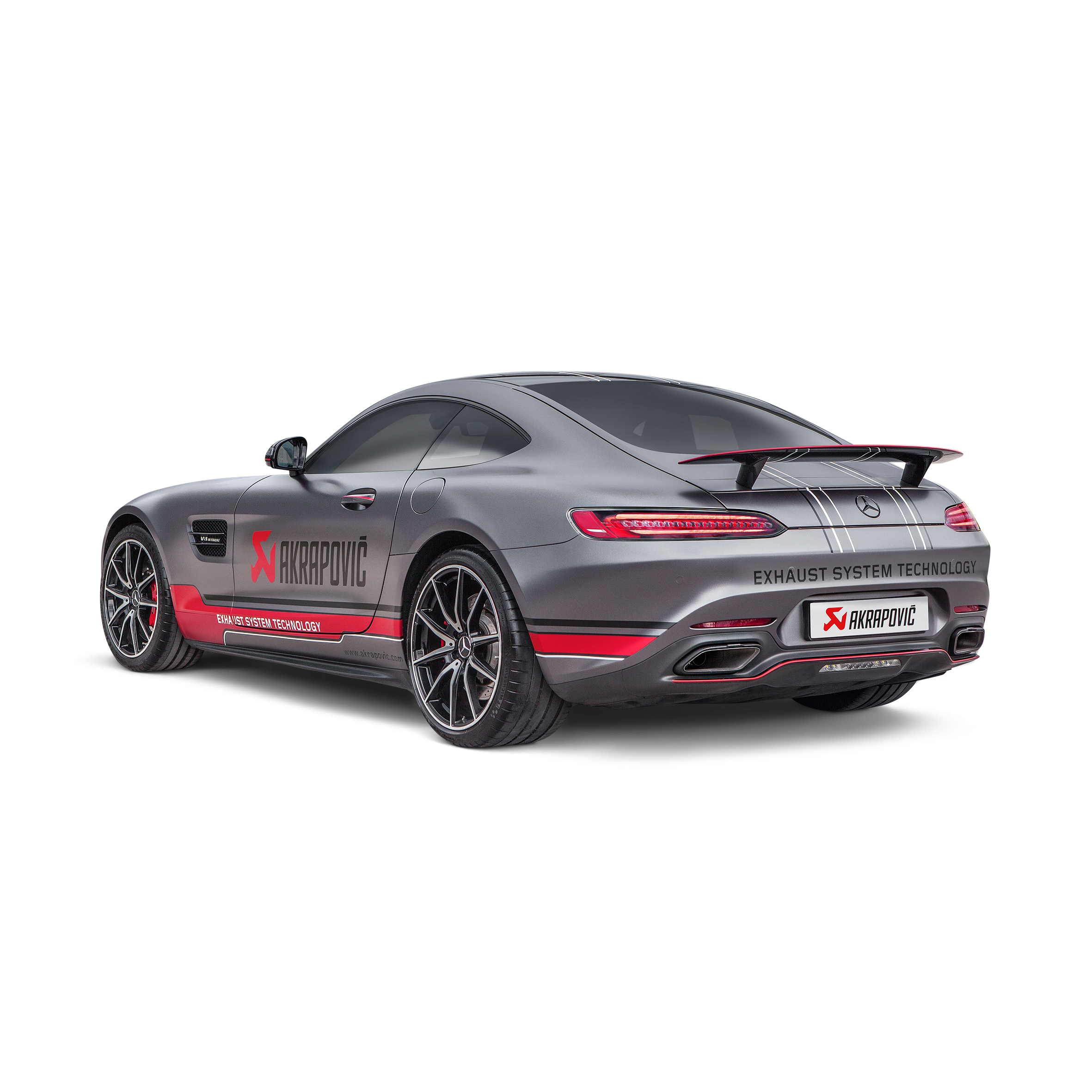 Akrapovič Evolution Line Catback Exhaust (Titanium) w/Carbon Fiber Tips - 2017+ Mercedes-Benz AMG GT/GTS/GTC - T1 Motorsports