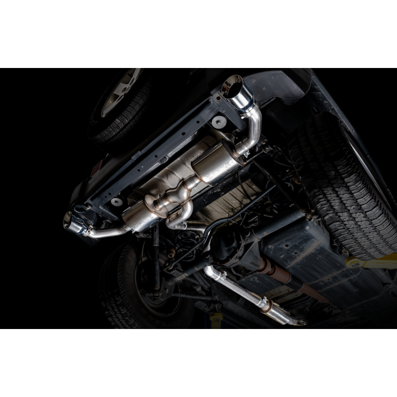 AWE Tuning Tread Edition Axle-Back Dual Exhaust w/ Chrome Silver Tips - 07-18 Jeep Wrangler JK/JKU 3.6L