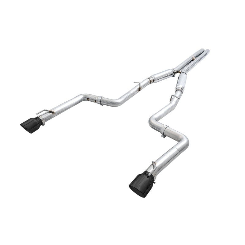 AWE Tuning Track Edition Exhaust w/Diamond Black Tips - 2015+ Dodge Charger 6.4L/6.2L Supercharged