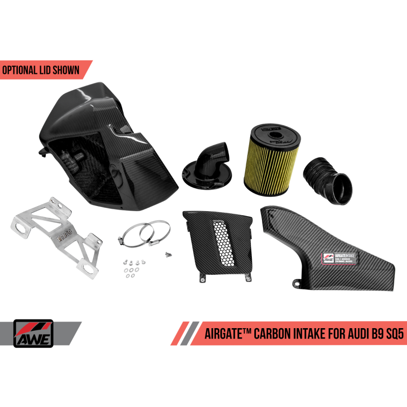 AWE Tuning Audi B9 SQ5 3.0T AirGate Carbon Fiber Intake w/ Lid