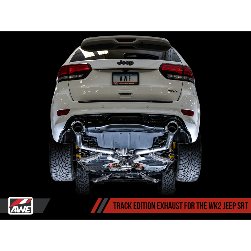 AWE Tuning 2020 Jeep Grand Cherokee SRT Track Edition Exhaust - Chrome Silver Tips