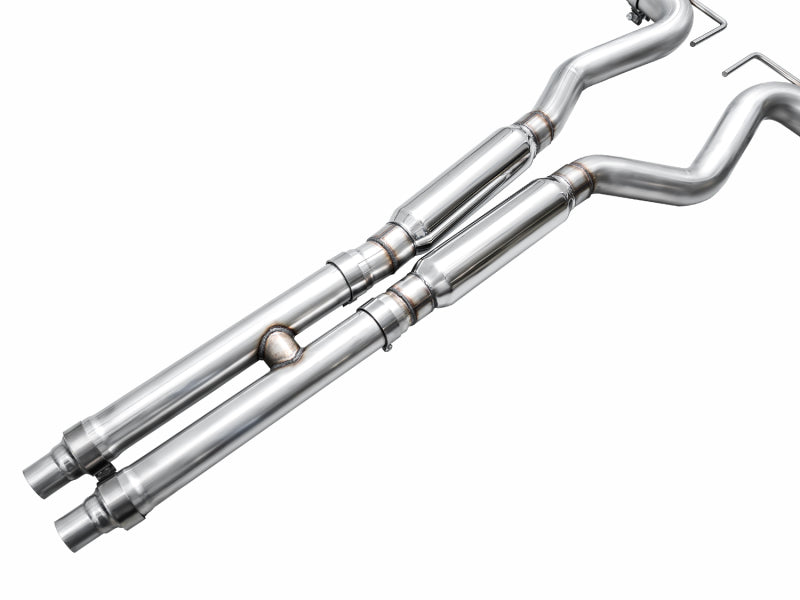 AWE Tuning 21-23 Ford Mustang Mach 1 SwitchPath Cat Back Exhaust w/ Quad Diamond Black Tips