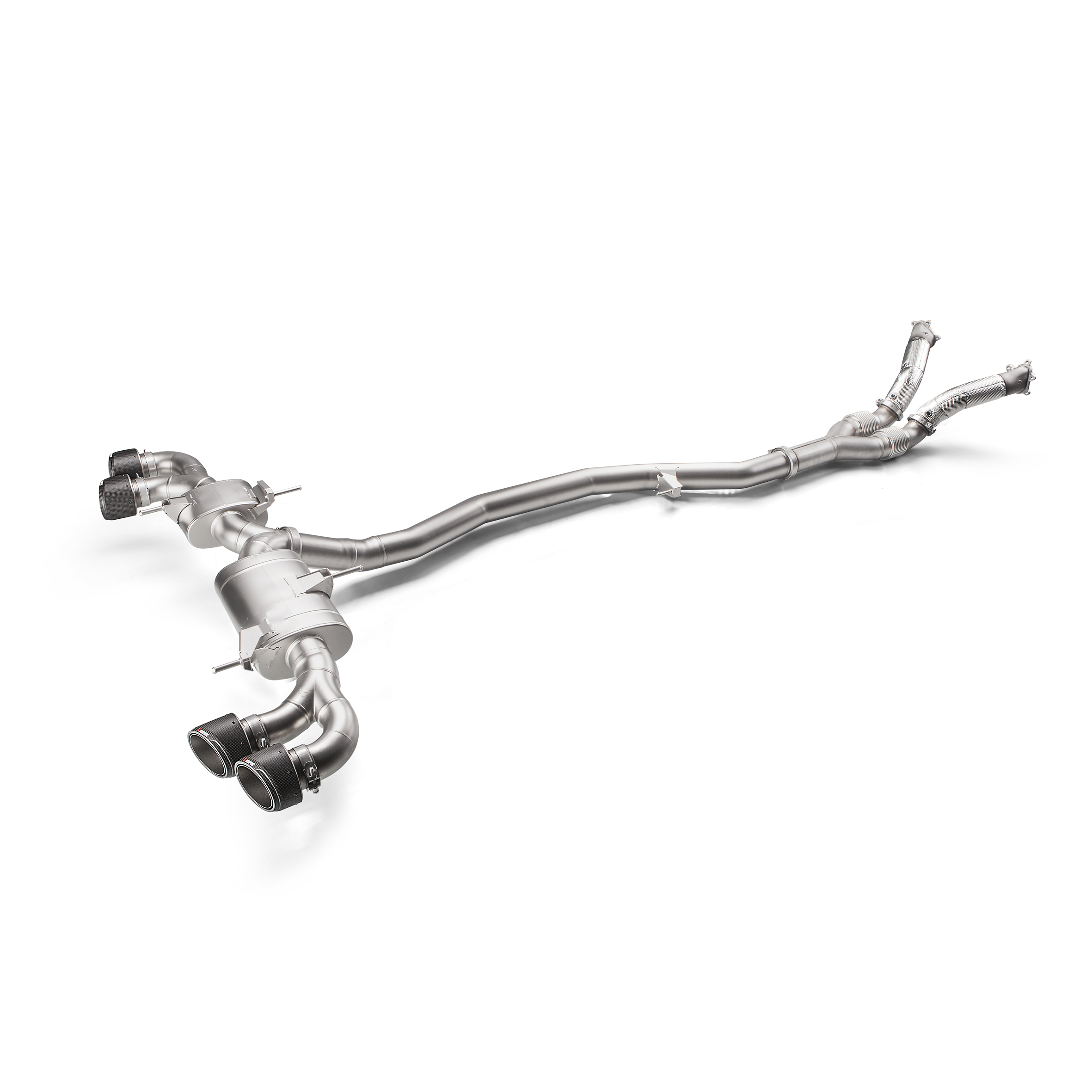 Akrapovič Evolution Line Catback Exhaust (Titanium) w/o Tips - 2008-2025 Nissan GT-R - T1 Motorsports