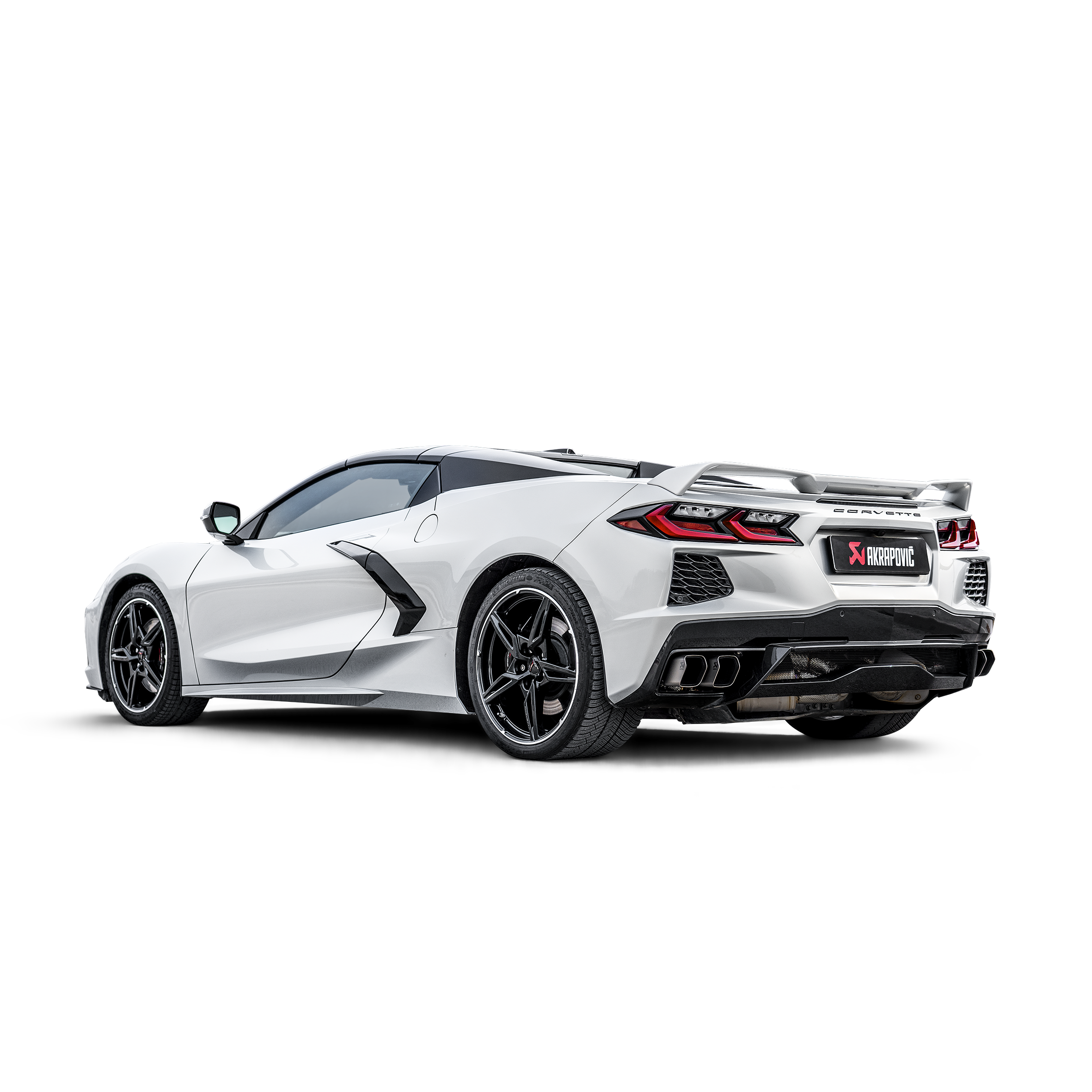 Akrapovič Slip-On Line Exhaust (Titanium) w/Titanium Tips - 2020+ Chevrolet Corvette Stingray (C8) - T1 Motorsports