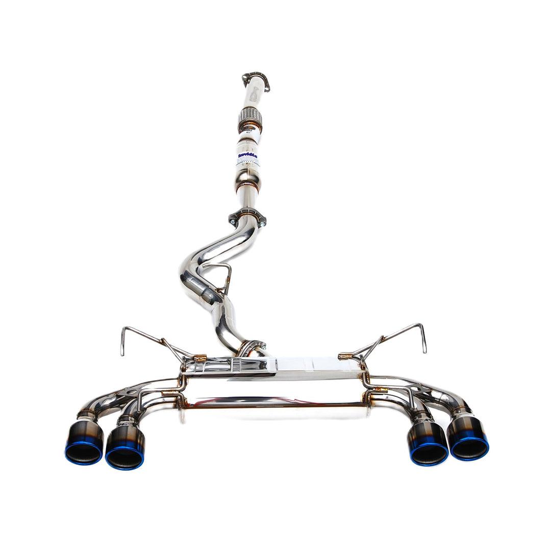 Invidia Q300 Quad Titanium tip Cat-back Exhaust - 08-14 Subaru STI 11-14 WRX Hatchback