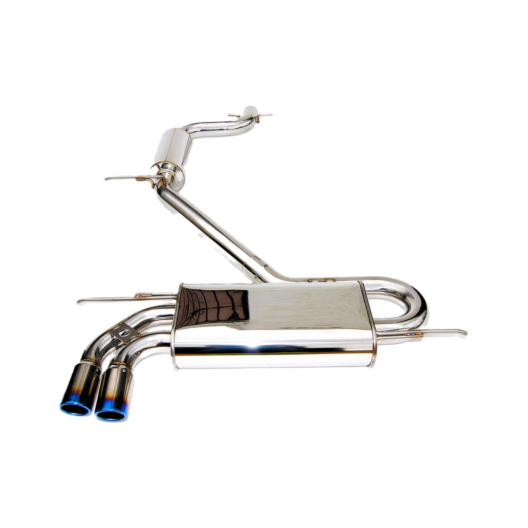 Invidia Q300 Rolled Titanium Tips Cat-back Exhaust - 05-08 VW Golf GTI MK5