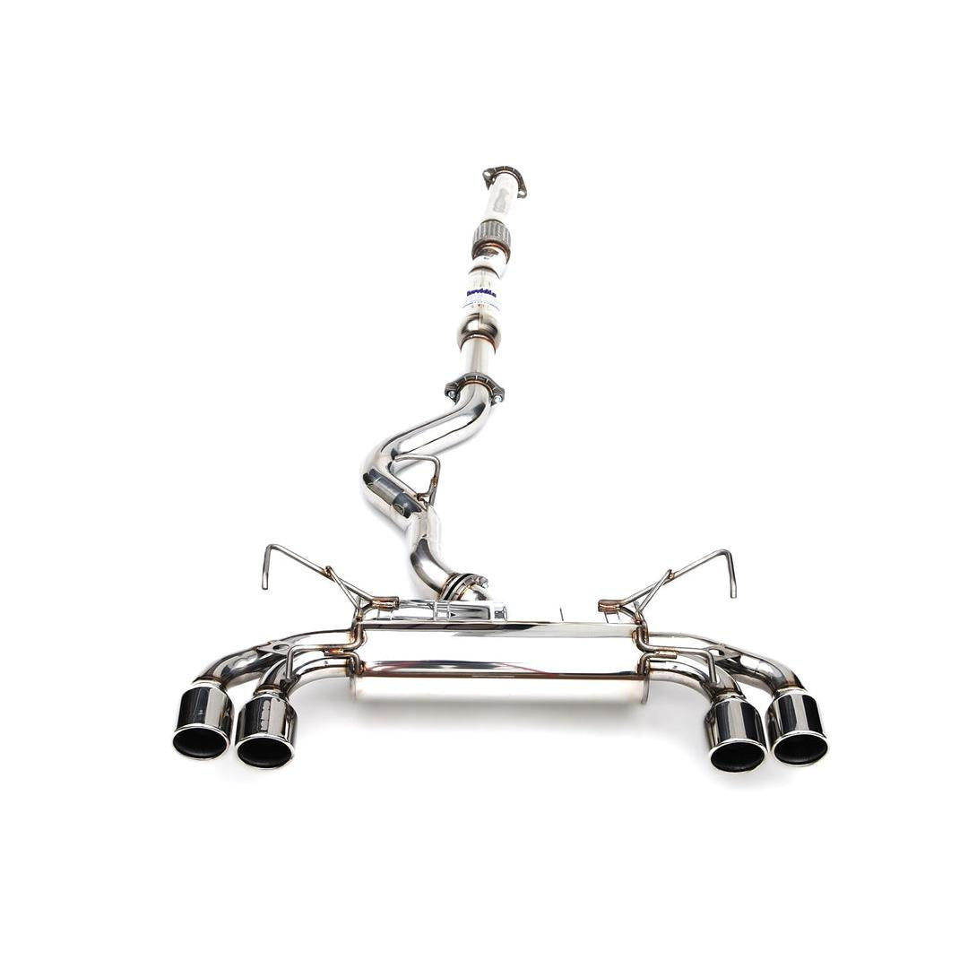 Invidia Q300 Quad S.S.tips Cat-back Exhaust - 08-14 Subaru STI 11-14 WRX Hatchback