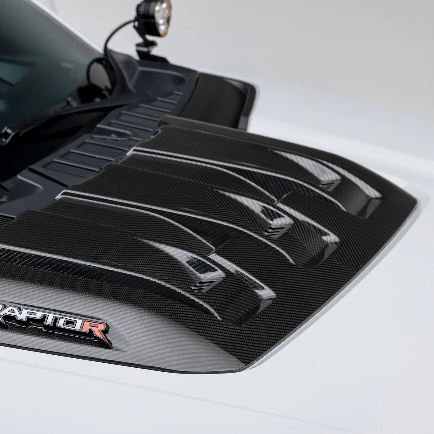 Vorsteiner Carbon Fiber Hood Trim Scoop - 2023+ Ford F-150 Raptor R