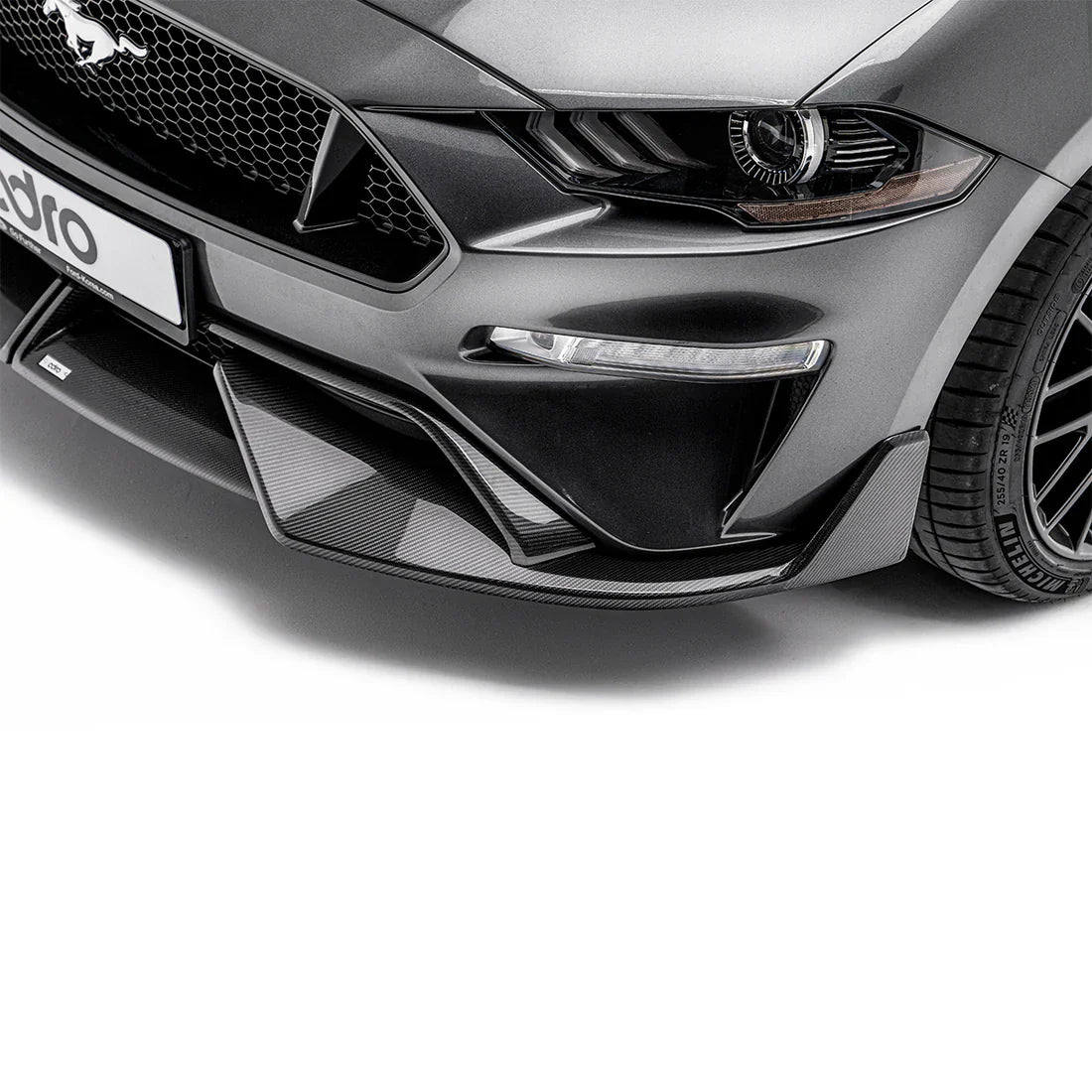 ADRO Ford Mustang Carbon Fiber Upper + Lower Lip Set (2018-2023)
