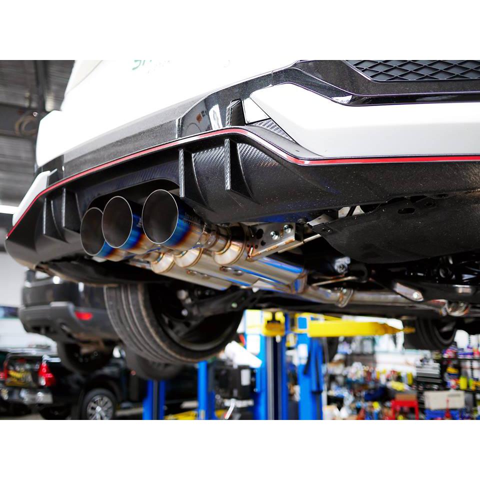 Invidia R400 Gemini Titanium tips Cat-back Exhaust - 17-21 Honda Civic Type-R FK8