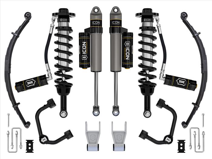 ICON 2.5-3" Stage 4 Suspension System Tubular UCA / Leaf Pack - 21-23 Ford F150 Tremor 4WD