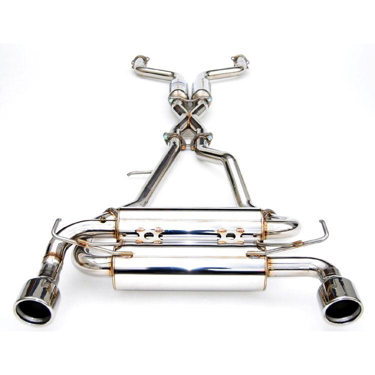 Invidia Gemini Rolled S.S. tips Cat-back Exhaust - 07-13 Infiniti G37 Coupe