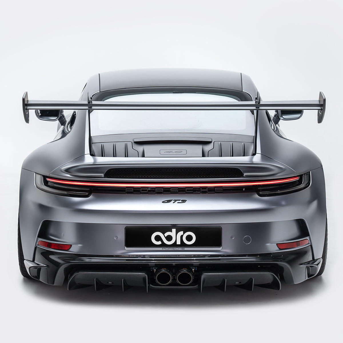 ADRO Porsche 992.1 GT3 Carbon Fiber AT-P Swan Neck Wing