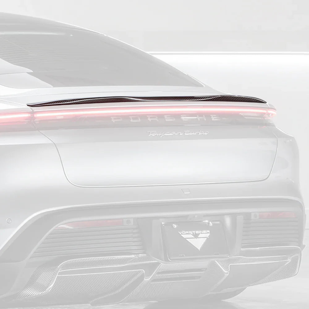 Vorsteiner GW9 Design Carbon Fiber Decklid Spoiler - 2020-2024 Porsche Taycan Turbo/S