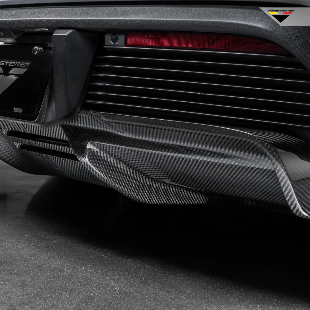Vorsteiner GW9 Design Carbon Fiber Rear Diffuser - 2020-2024 Porsche Taycan Turbo/S