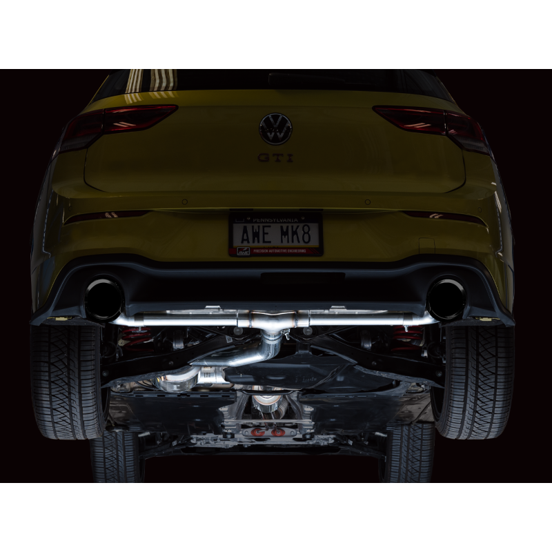 AWE Tuning Touring Edition Exhaust w/ Diamond Black Tips - 2022+ Volkswagen GTI MK8