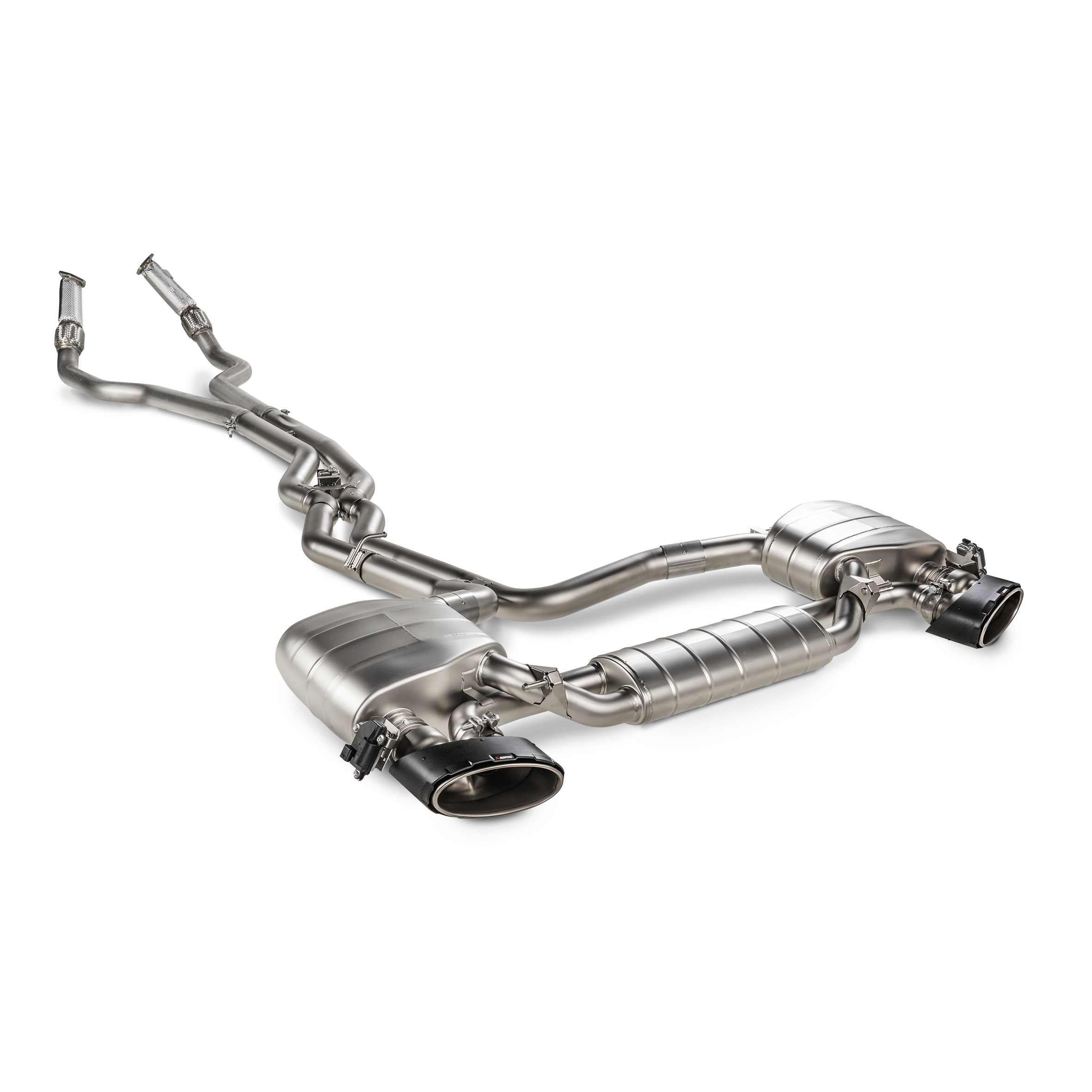 Akrapovič Evolution Line Link Pipe Set (SS) - 2020-2026 Audi RS6/RS7 (C8)