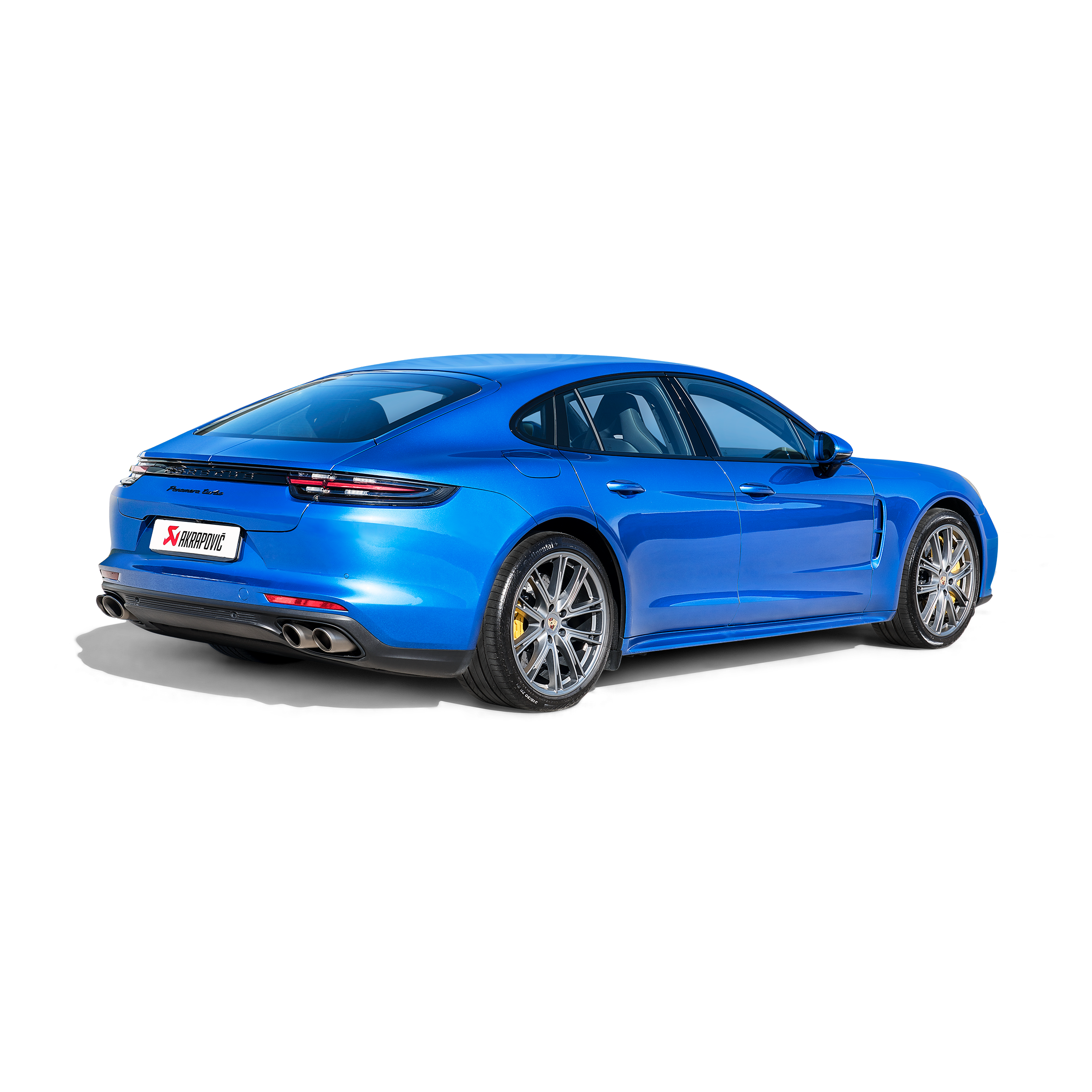 Akrapovič Evolution Line Catback Exhaust (Titanium) w/Carbon Tail Pipe Set - 2017-2024 Porsche Panamera Turbo - T1 Motorsports