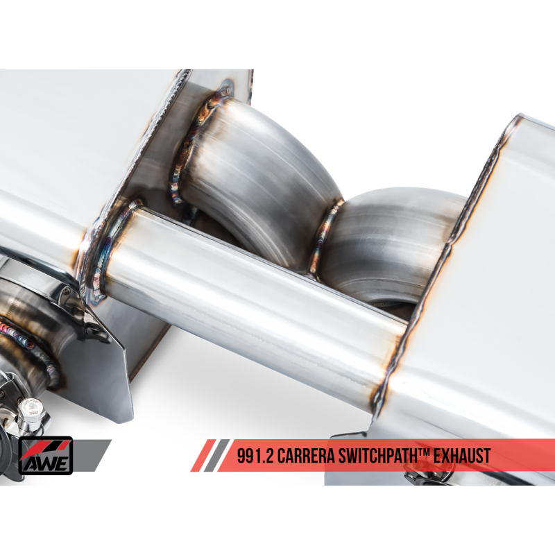 AWE Tuning Porsche 911 (991.2) Carrera / S SwitchPath Exhaust for PSE Cars - Diamond Black Tips