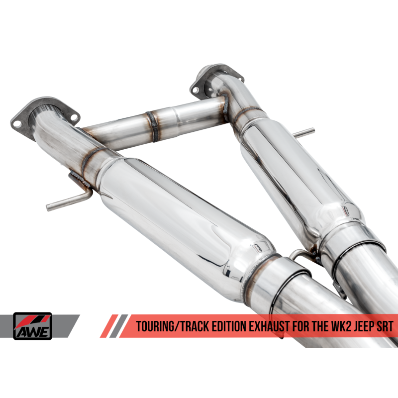 AWE Tuning 2020 Jeep Grand Cherokee SRT Track Edition Exhaust - Chrome Silver Tips