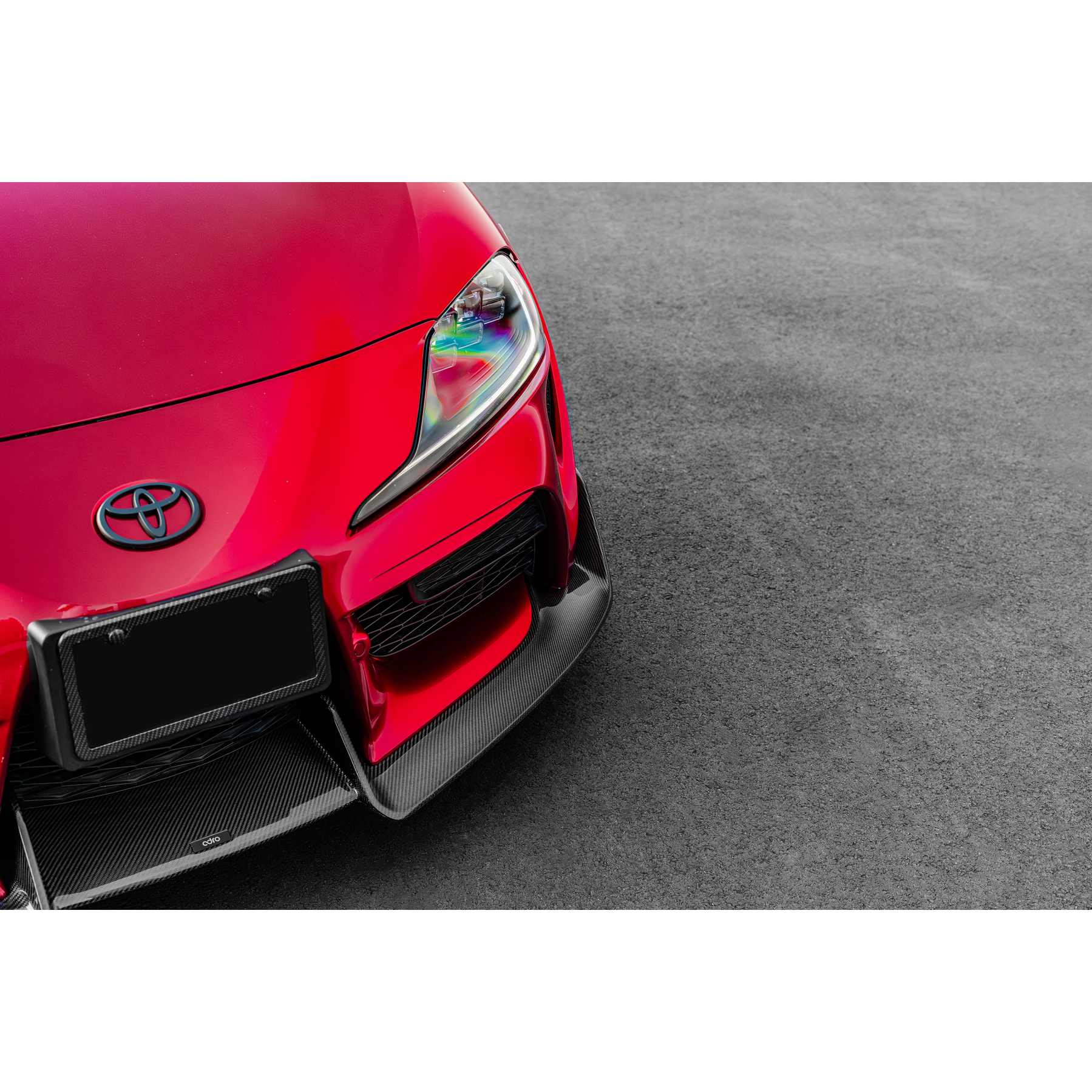 ADRO Toyota GR Supra Carbon Fiber Front Lip (Stock Bumper)