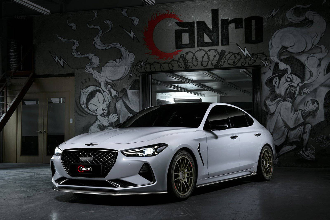 ADRO Genesis G70 Carbon Fiber Front Lip V1 (2019-2021)