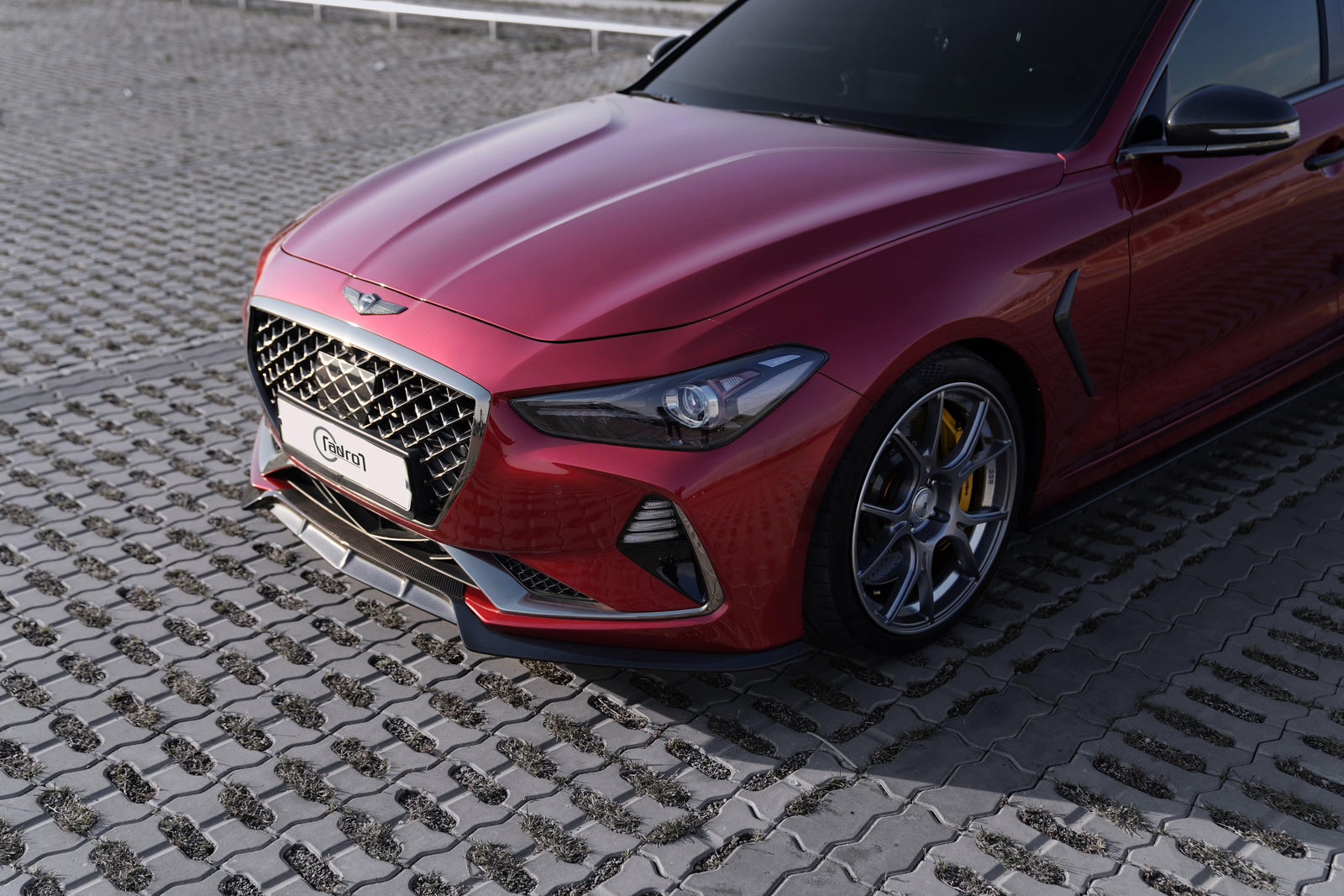 ADRO Genesis G70 Carbon Fiber Front Lip V2 (2019-2021)