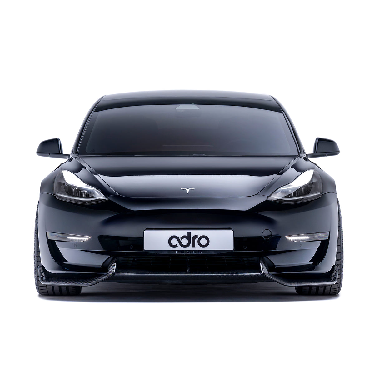 ADRO Tesla Model 3 Carbon Fiber Front Lip V2 (2017-2023)