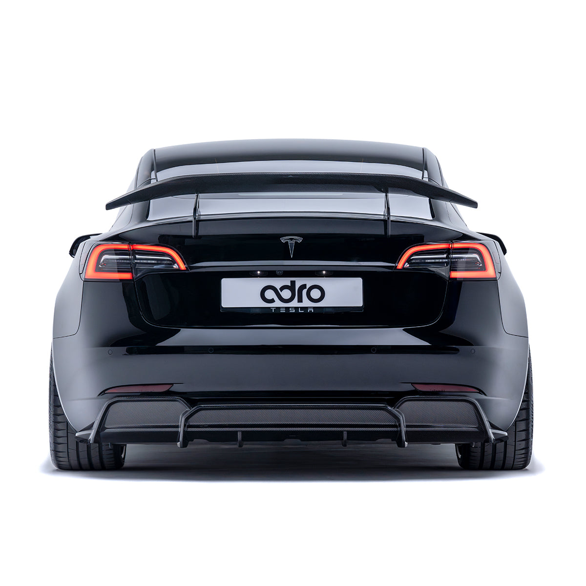 ADRO Tesla Model 3 Carbon Fiber Rear Diffuser V2 (2017-2023)