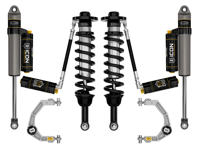 ICON 21-24 Ford F150 4WD 2.75-3.5in Stage 4 Suspension System - Billet CDCV