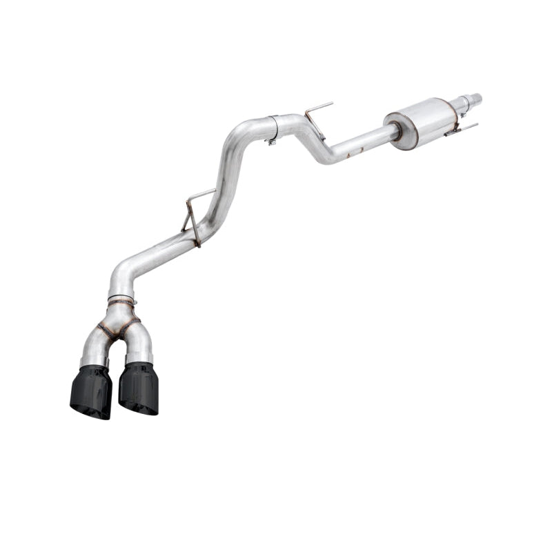 AWE Tuning 0FG Single Exit Performance Exhaust System w/4.5in Diamond Black Tips - 2015+ Ford F-150