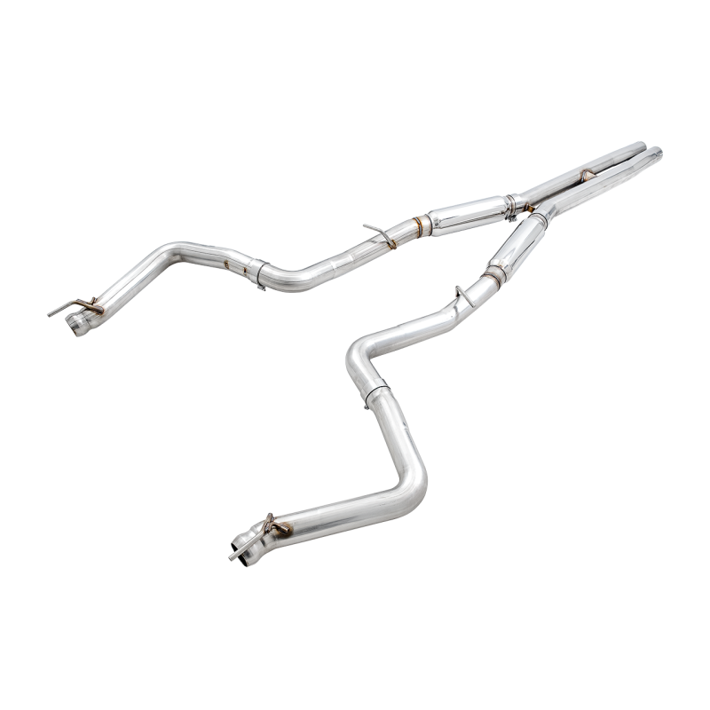 AWE Tuning Track Edition Exhaust w/Quad Chrome Silver Tips - 2015+ Dodge Challenger 6.4L/6.2L SC
