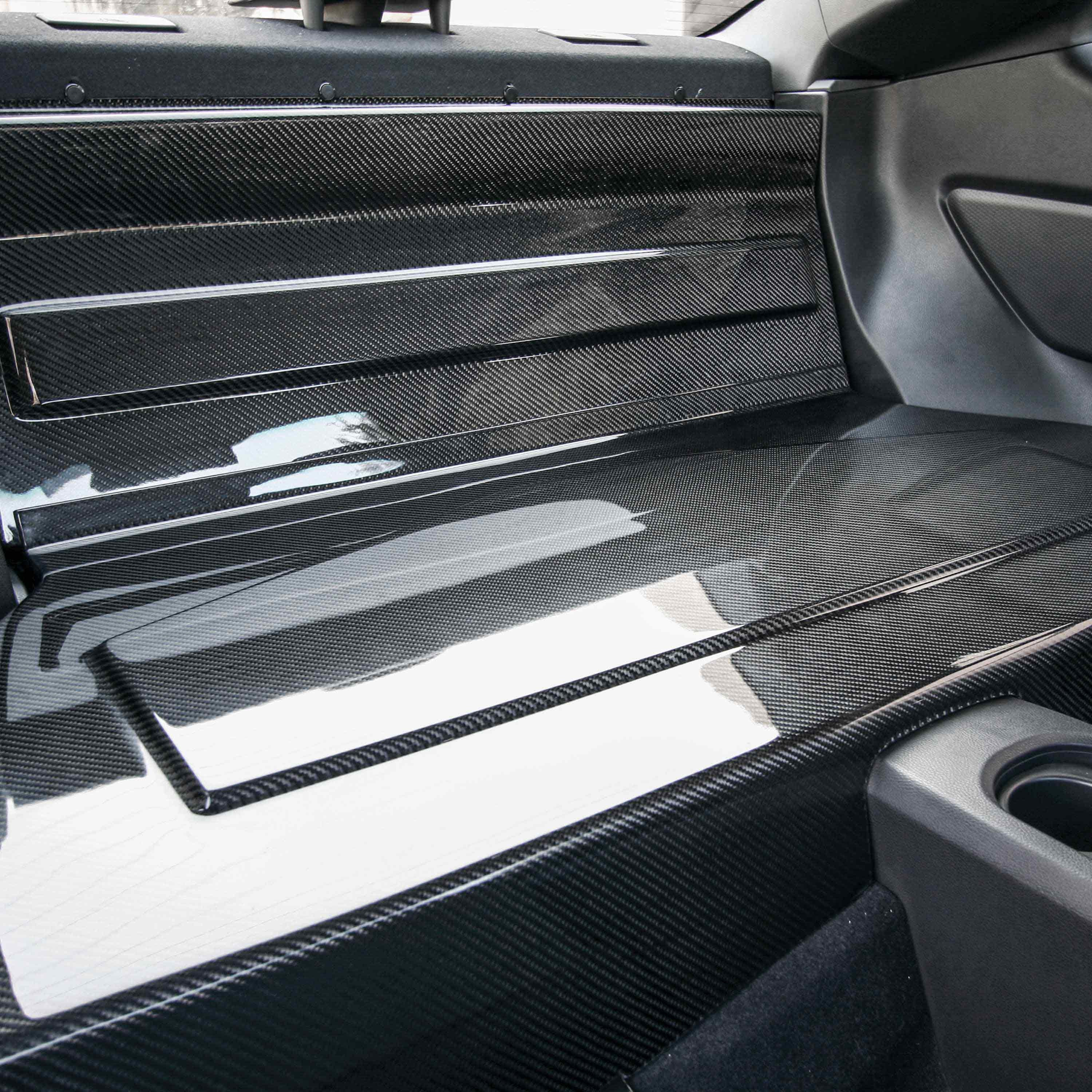 Seibon Carbon Fiber Rear Seat Panels - 2013-2020 Scion FRS / Subaru BRZ (2 Pieces)