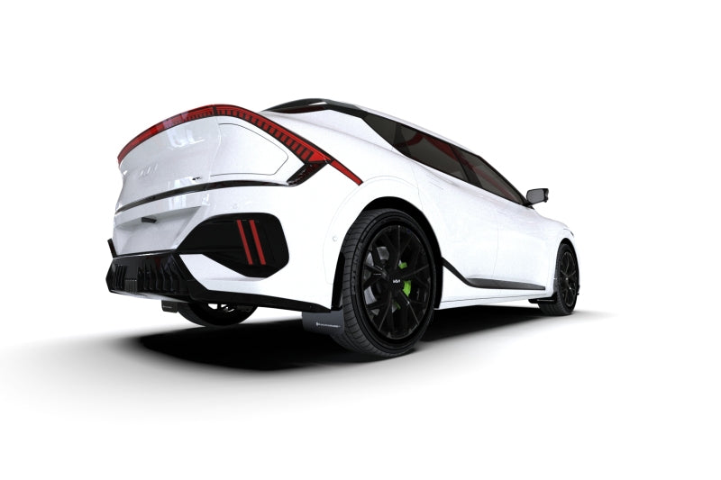 Rally Armor 25-26 Kia EV6 Base Light/GT/GT-Line Black Mud Flap - White Logo