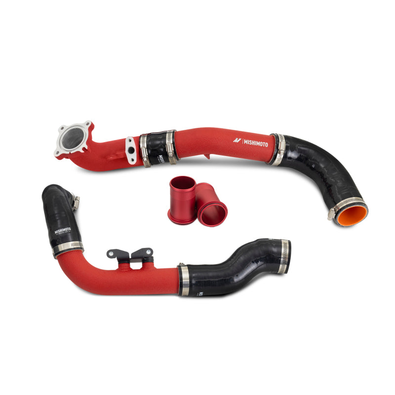 Mishimoto 2023+ Toyota GR Corolla Intercooler Pipe Kit - Wrinkle Red