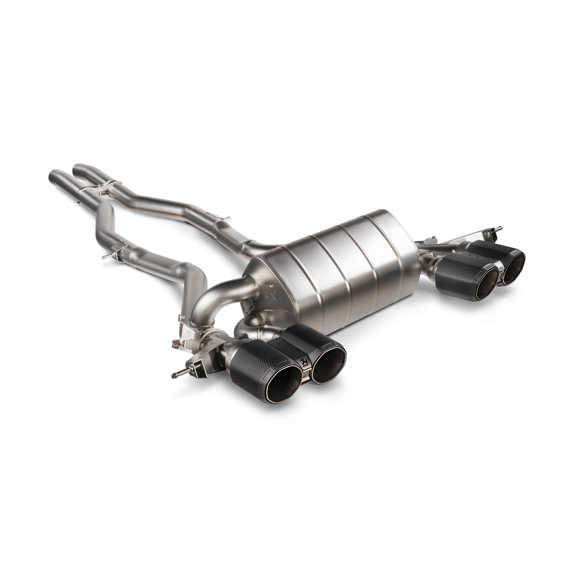 Akrapovič Slip-On Line Exhaust (Titanium) w/o Tips - 2021+ BMW M3/M4 (G80/G82) - T1 Motorsports