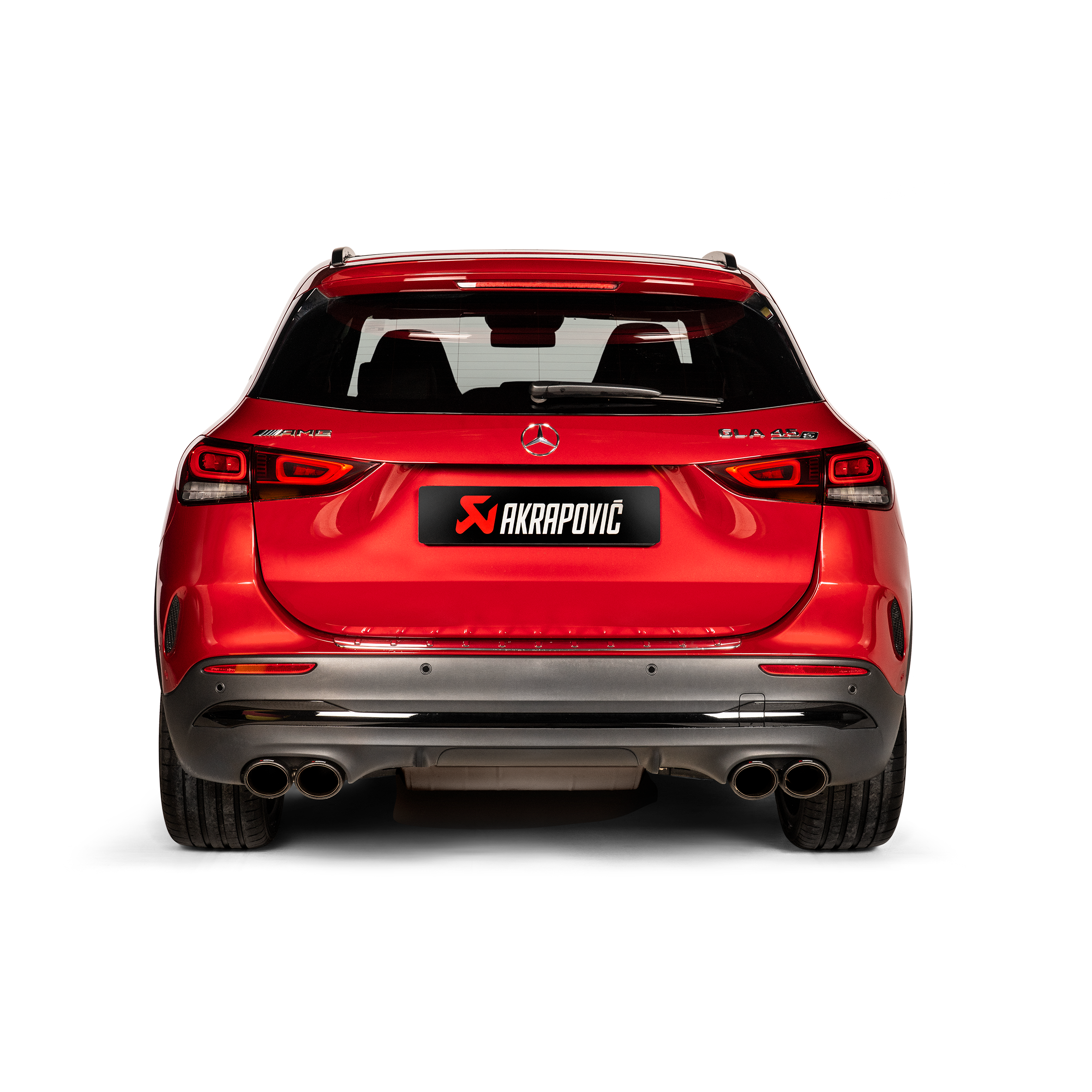 Akrapovič Evolution Line Catback Exhaust (Titanium) w/Carbon Tips - 2024+ Mercedes-Benz GLA45/GLA45S AMG