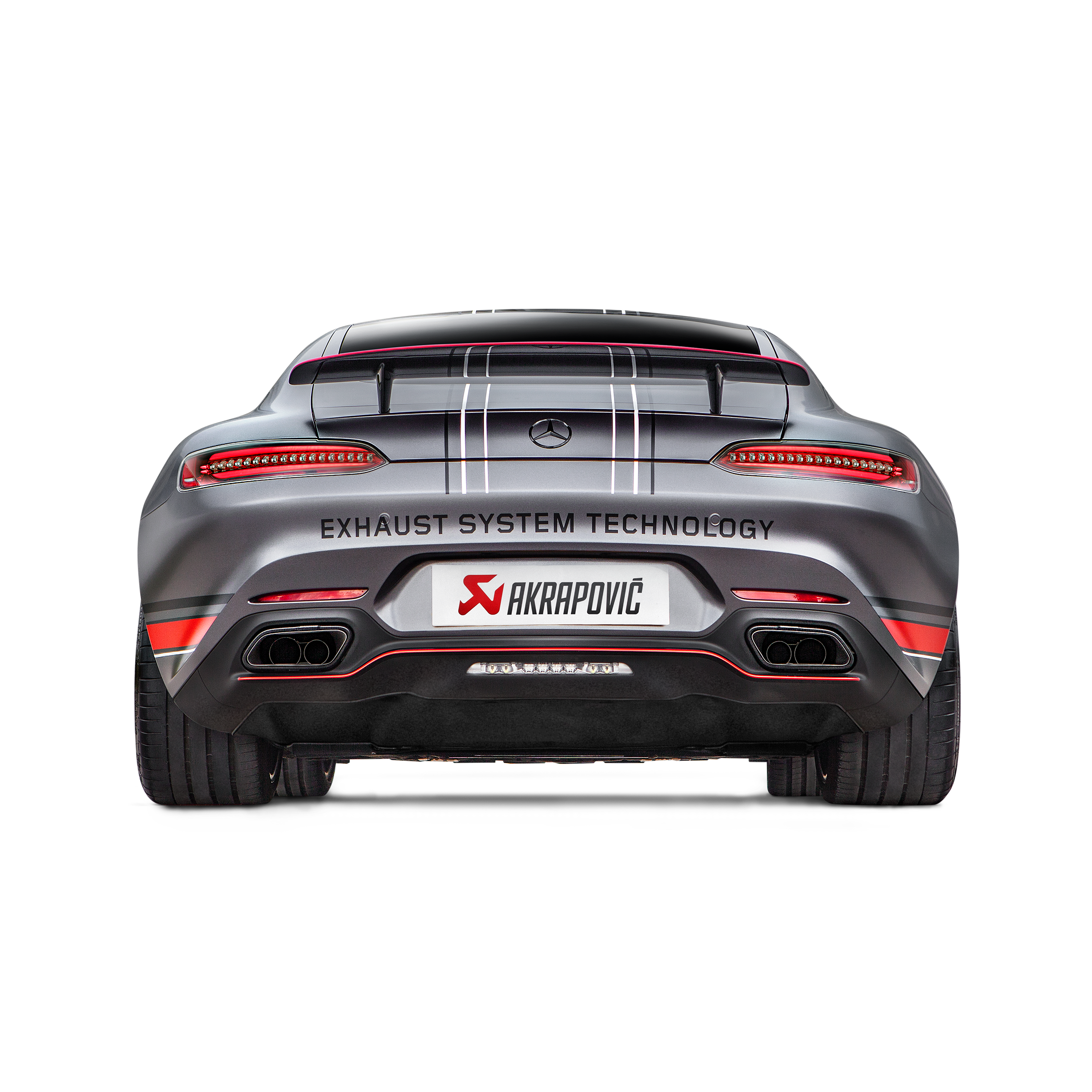 Akrapovič Evolution Line Catback Exhaust (Titanium) w/Carbon Fiber Tips - 2017+ Mercedes-Benz AMG GT/GTS/GTC - T1 Motorsports