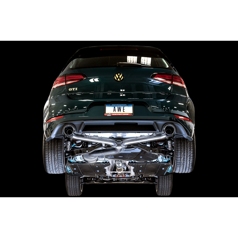 AWE Tuning Volkswagen GTI MK7.5 2.0T Touring Edition Exhaust w/Chrome Silver Tips 102mm