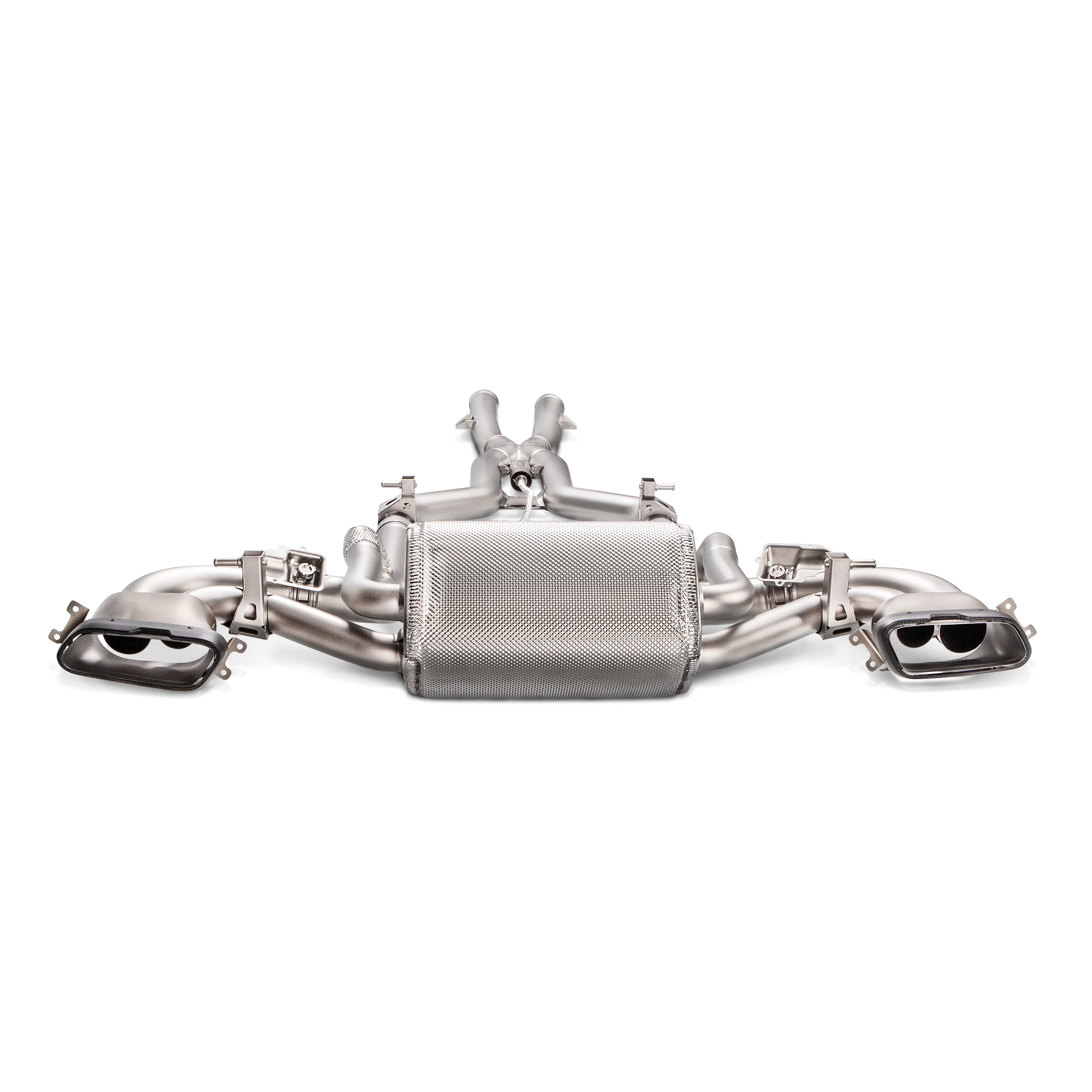 Akrapovič Evolution Line Catback Exhaust (Titanium) w/Carbon Fiber Tips - 2017+ Mercedes-Benz AMG GT/GTS/GTC - T1 Motorsports