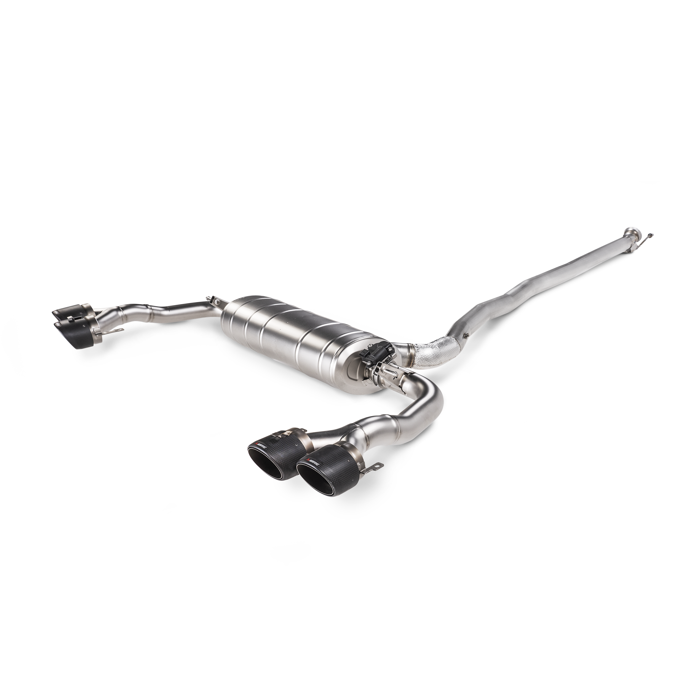 Akrapovič Evolution Line Catback Exhaust (Titanium) w/Carbon Tips - 2024+ Mercedes-Benz CLA45/CLA45S AMG - T1 Motorsports
