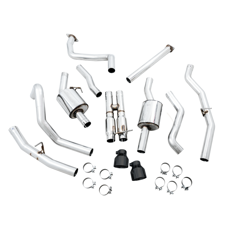 AWE Tuning 2021 RAM 1500 TRX 0FG Cat-Back Exhaust - Diamond Black Tips