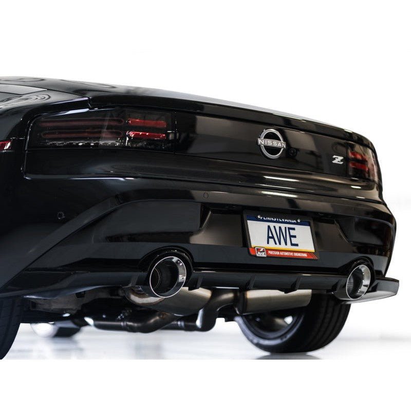 AWE Tuning Track Edition Catback Exhaust System w/ Chrome Silver Tips - 2023+ Nissan Z