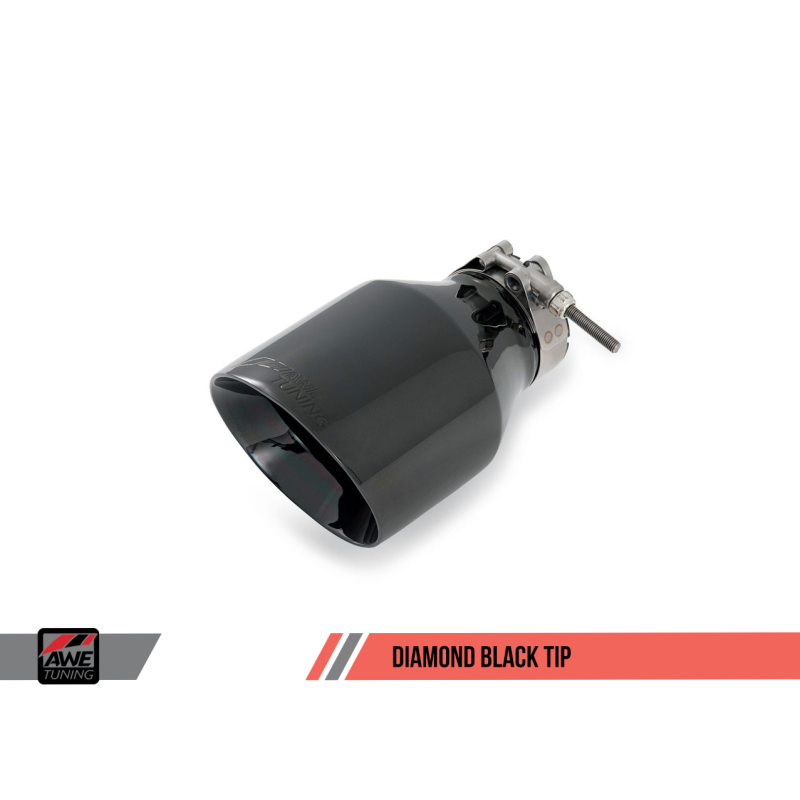 AWE Tuning Mk6 GTI Performance Catback - Diamond Black Round Tips