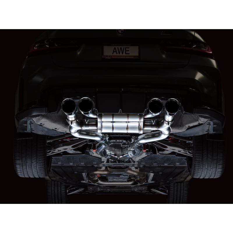 AWE Tuning SwitchPath Catback Exhaust w/ Chrome Silver Tips - 2021+ BMW G8X M3/M4