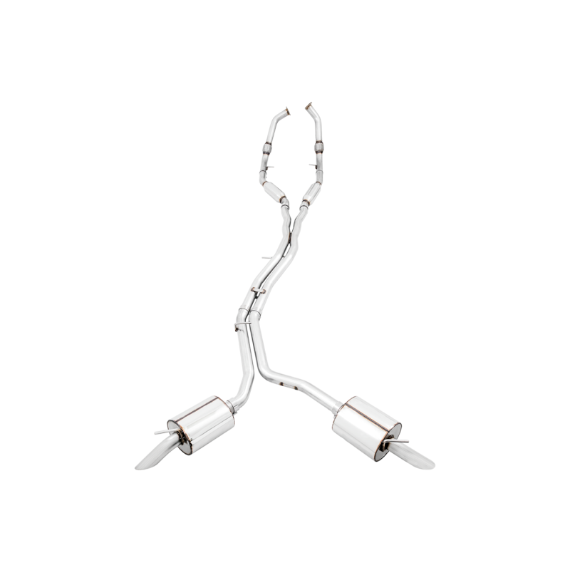 AWE Tuning Audi B9 SQ5 Resonated Touring Edition Cat-Back Exhaust - No Tips (Turn Downs)