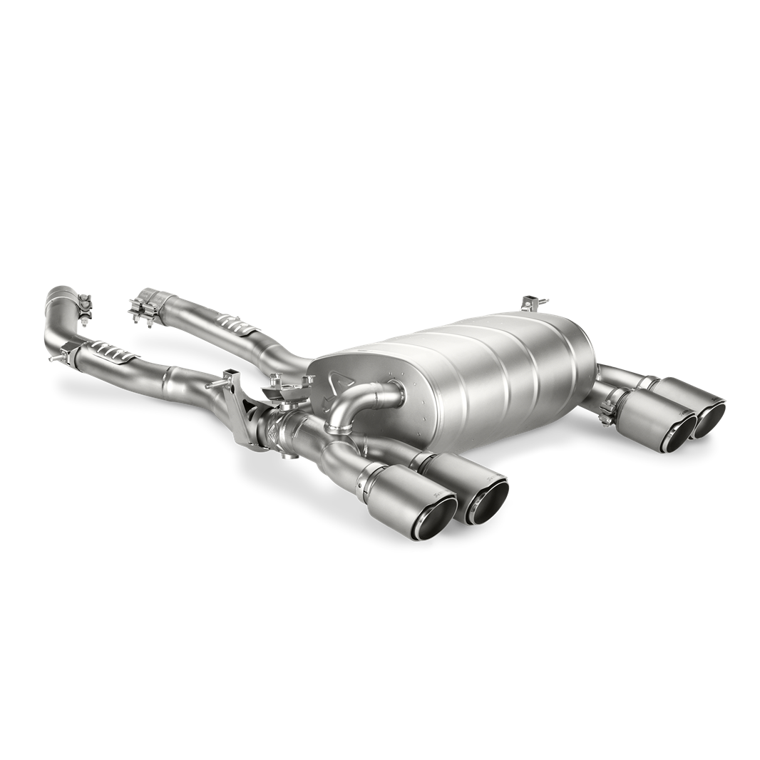 Akrapovič Slip-On Line Exhaust (Titanium) w/Titanium Tips - 2014-2020 BMW M3/M4 (F80/F82) - T1 Motorsports